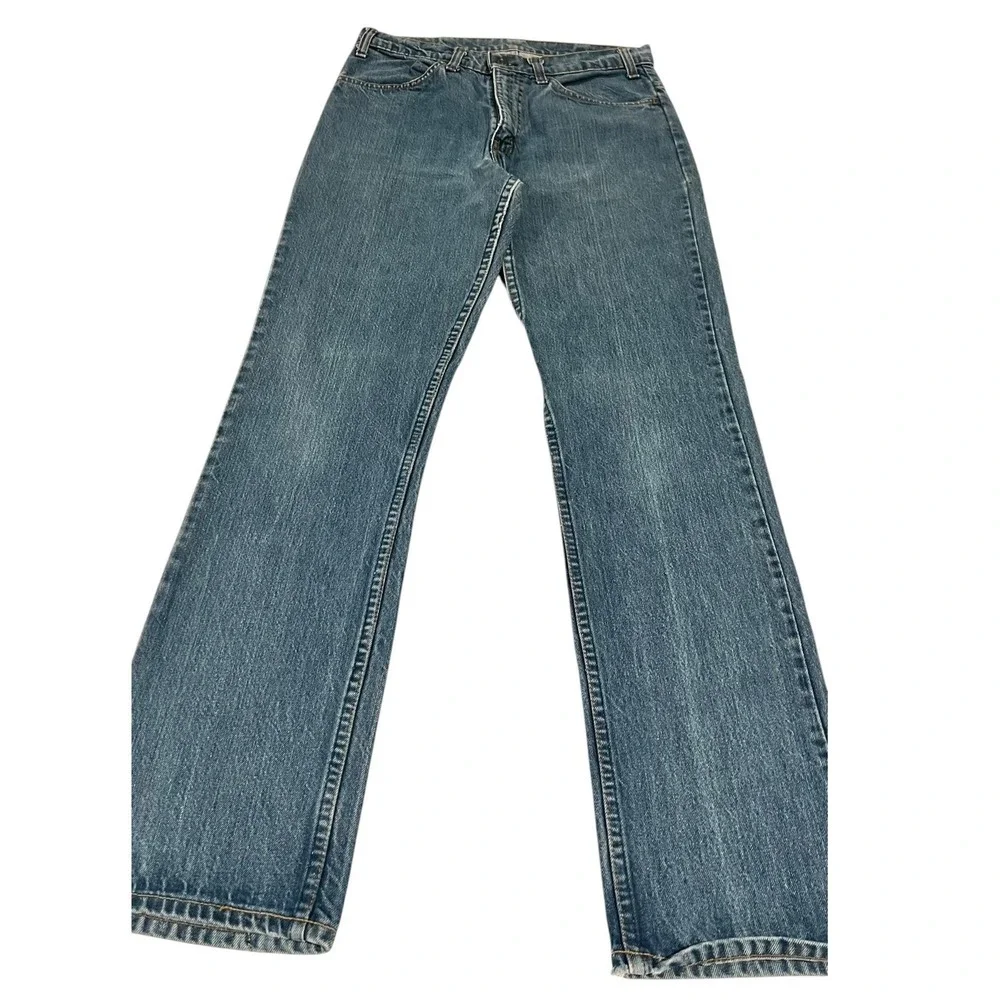 Vintage 1978 Levi's 519 Orange Tab Straight Leg‎ Jeans Blue Men's 32x33